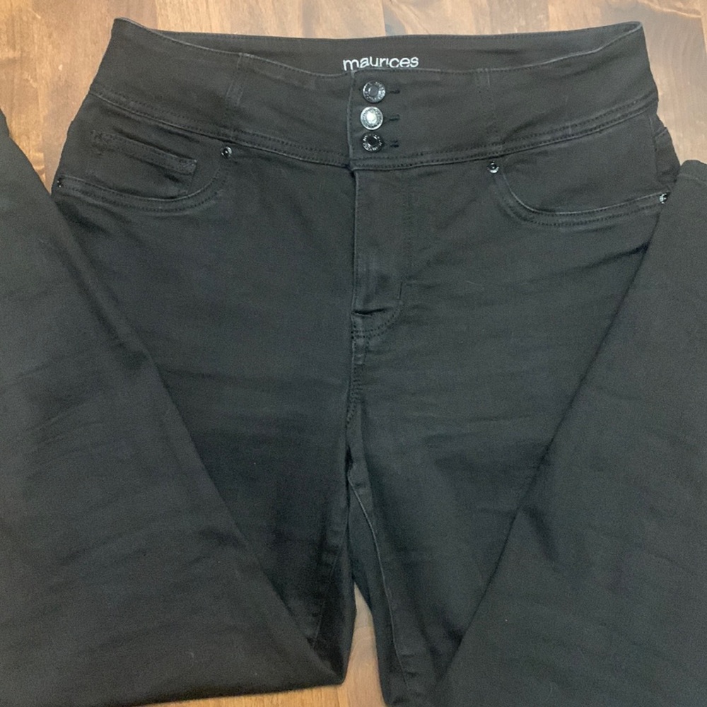 Maurices button up skinny pants high rise